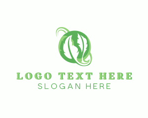 Plant Based - Eco Planet Leaf logo design