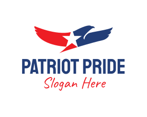 Patriotic Eagle Star  logo design