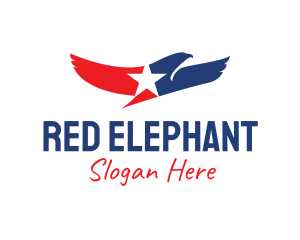 Republican - Patriotic Eagle Star logo design