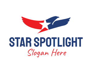 Patriotic Eagle Star  logo design