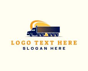 Truck - Transport Truck Logistics logo design