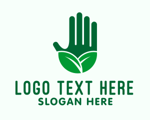 Plant - Agriculture Hand Farming logo design