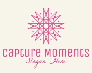 Interior - Pink Snowflake Decor logo design