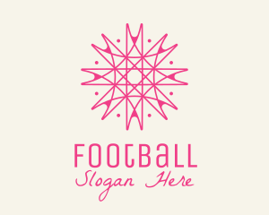 Pink - Pink Snowflake Decor logo design