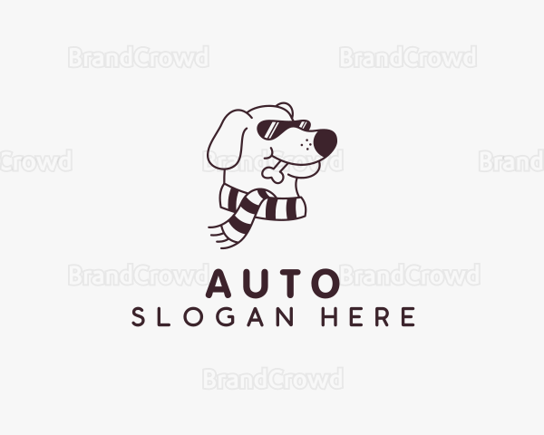 Scarf Sunglasses Dog Logo