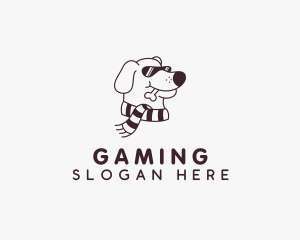 Scarf Sunglasses Dog Logo