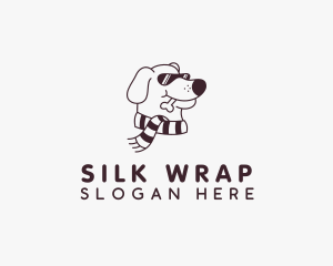 Scarf - Scarf Sunglasses Dog logo design