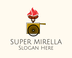 Grilled Sausage Cart  Logo