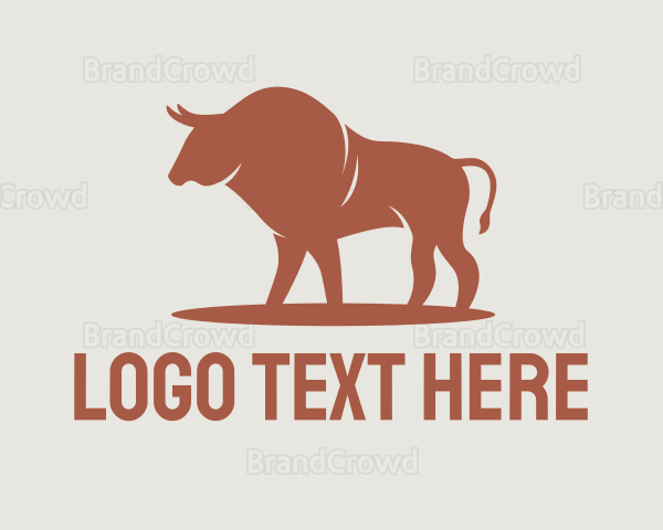 Bug Red Taurus Bull Logo