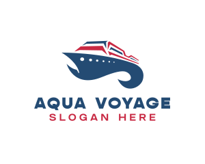 Fish Cruise Ship logo design