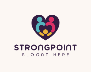 Child - Parenting Family Heart logo design