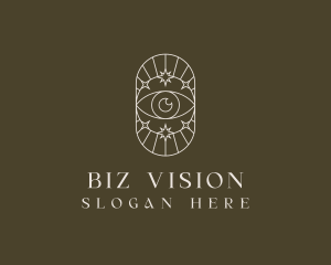 Boho Eye Celestial Star logo design