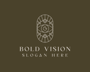 Boho Eye Celestial Star logo design