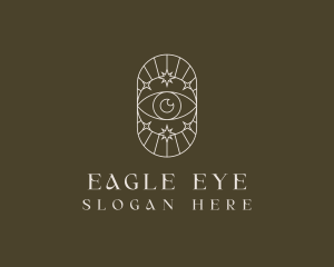 Boho Eye Celestial Star logo design