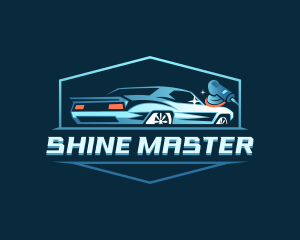 Polishing - Automobile Restoration Detailing logo design