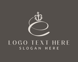 Hair Stylist - Premium Crown Letter C logo design