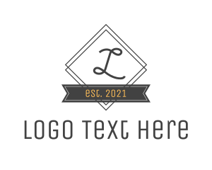 Vintage - Vintage Diamond Lettermark logo design