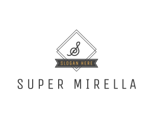 Minimalist Diamond Banner Logo