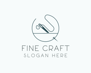 Needle Sewing Handmade Sewing logo design