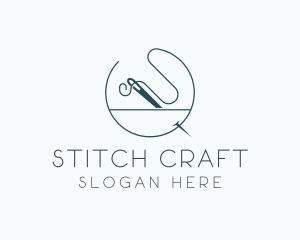 Sewing - Needle Sewing Handmade Sewing logo design