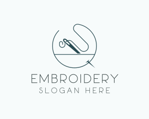 Needle Sewing Handmade Sewing logo design