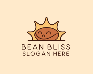 Morning Coffee Bean  logo design