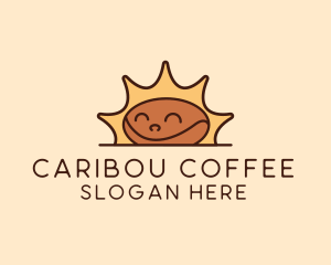 Morning Coffee Bean  logo design