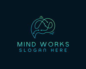 Cyber AI Mind logo design