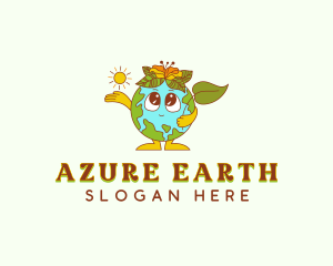 Eco Environmental Globe logo design