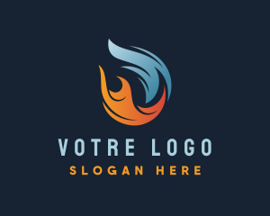 Petroleum Flame Heat Logo