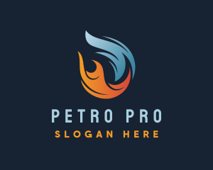 Petroleum - Petroleum Flame Heat logo design