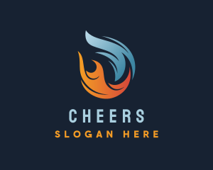 Torch - Petroleum Flame Heat logo design