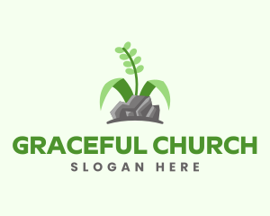 Stone Grass Gardening Logo