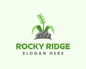 Rocky - Stone Grass Gardening logo design