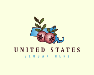 Massachusetts Cranberry Fruit logo design