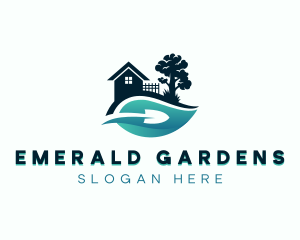 Garden Shovel Landscaping logo design