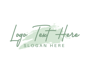 Vlog - Beauty Watercolor Apparel logo design
