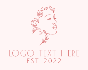 Pink - Organic Woman Face Spa logo design