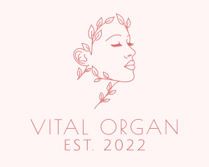 Organic Woman Face Spa logo design