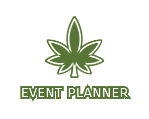 Marijuana - Green Marijuana Outline logo design