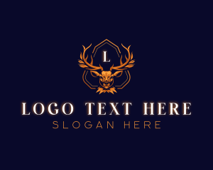 Premium Antler Deer Logo