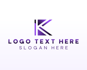 Marketing Business Enterprise Letter K Logo