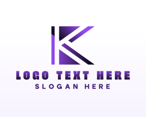 Marketing Business Enterprise Letter K Logo