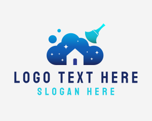 Sanitary - Dusty Home Cleaning logo design