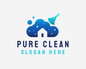 Dusty Home Cleaning logo design