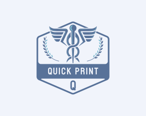 Caduceus Medical Hospital logo design