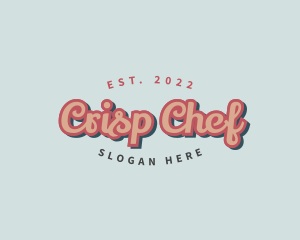 Retro Pop Cursive Logo