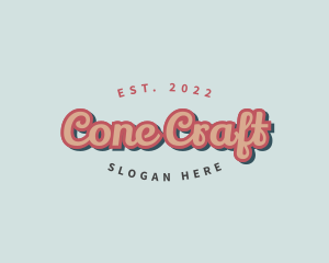 Retro Pop Cursive logo design