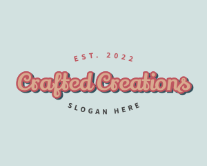 Retro Pop Cursive logo design