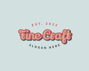 Retro Pop Cursive logo design